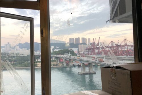 View from Tsing Yi office window